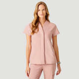 Women's Mostra Collar Two Side Pockets Scrub Top