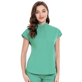 42024-T Mandarin Collar Scrub Top