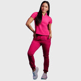 Women's Elastic Waist Cuffed Scrub Pant