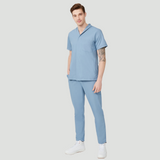 Men's Mostra Collar Three Pockets Scrub Top