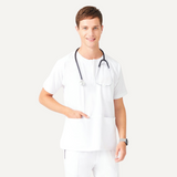 Men's Raglan Sleeve Three Pockets Scrub Top