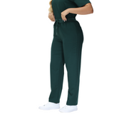 Beata Six-Pocket Straight Scrub Pants with adjustable drawcord and vibrant design.