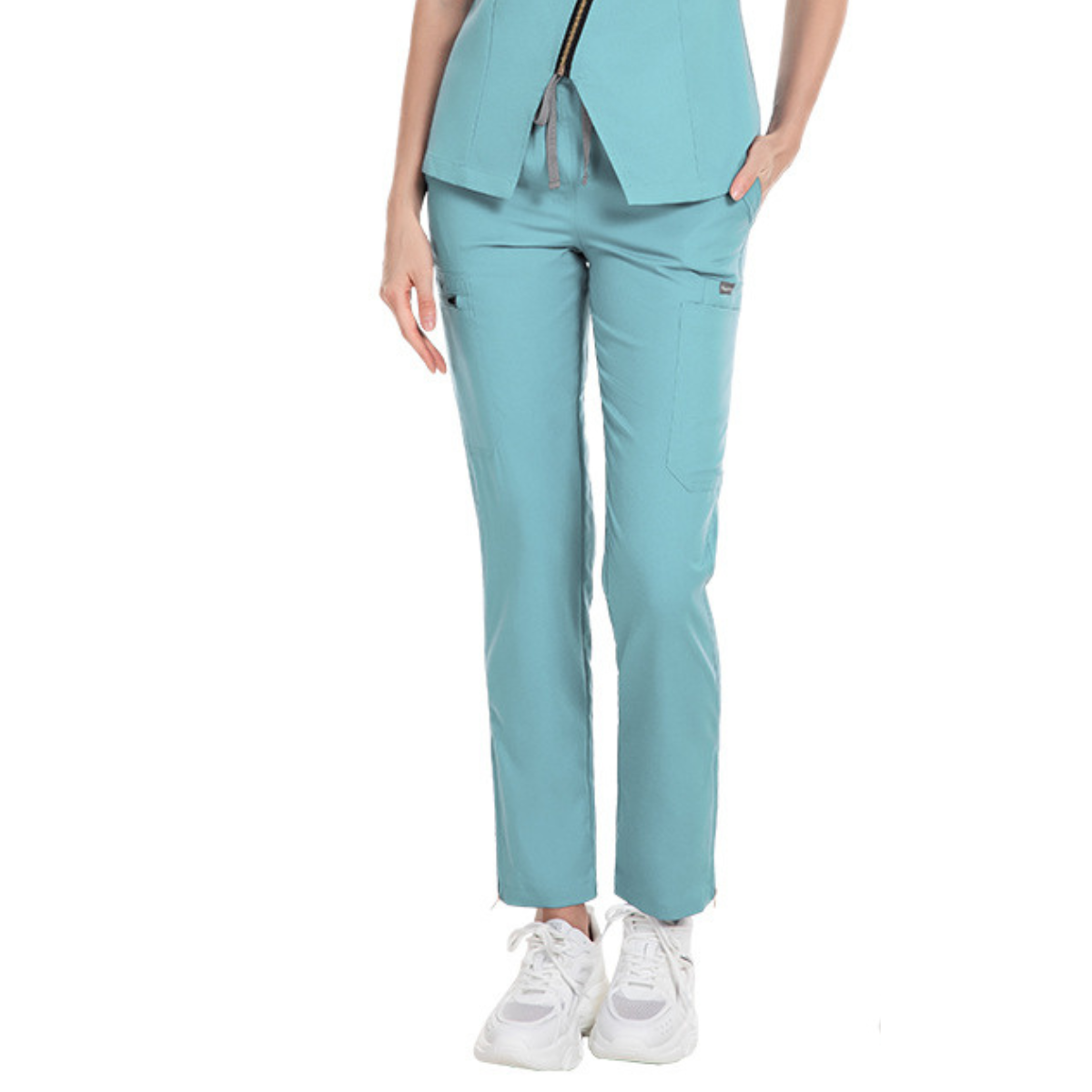 Bid Eight-Pocket Straight Scrub Pants