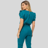 Women's Square Neck Slim Fit Scrub Top