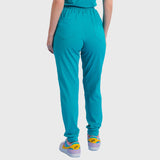 Women's Sporty Elastic Waist Scrub Pant