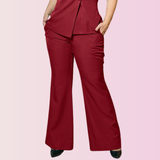 Women's Flared Style Modern Fit Scrub Pant