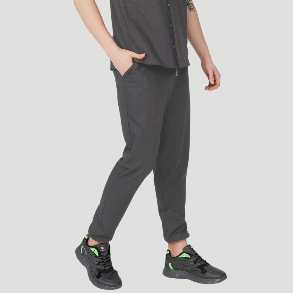 Men's Elastic Waist Five Pockets Scrub Pant