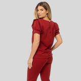 Women's Square Neck Slim Fit Scrub Top