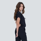 Women's V-neck One Pocket Scrub Top