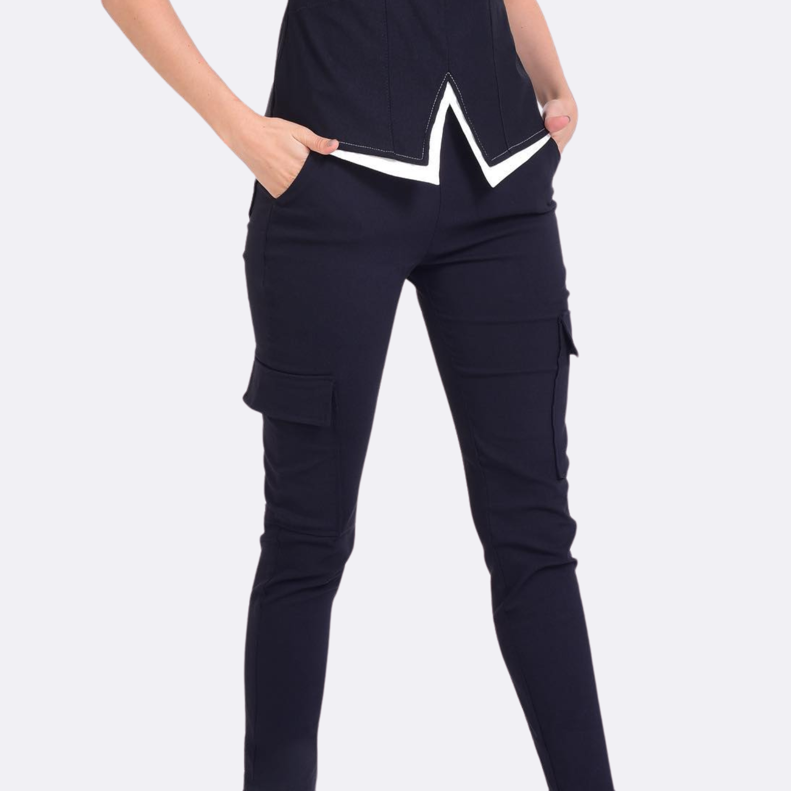 Women's Six-Pocket Slim Scrub Pants