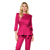 Women's Peplum Style Princess Sleeves Scrub Top