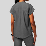 V-neck Three Pockets Scrub Top