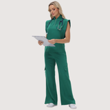 Women's Cargo Scrub Pant with Stylish Tailoring Details