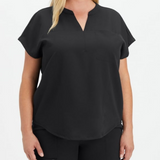 V-neck Three Pockets Scrub Top