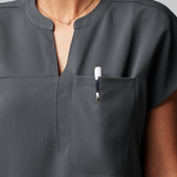 V-neck Three Pockets Scrub Top