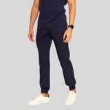 Men's Elastic Waist Slim Fit Jogger Scrub Pant