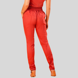 Women's Elastic Waist Slim Fit Scrub Pant