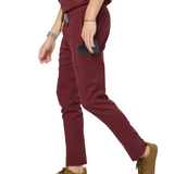 Men's Seven Pockets Tapered Scrub Pants