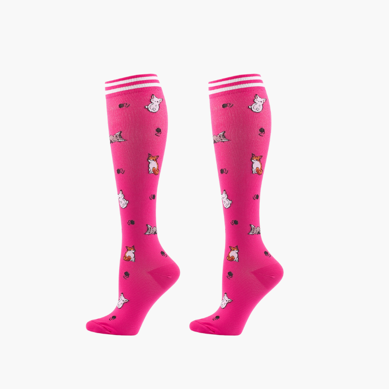 Cute Animal Colorful Compression Socks