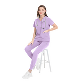 Alexis V-neck Five-Pocket Scrub Top