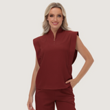 Women's Thin Waist Slim Fit Scrub Top