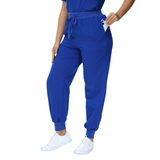 Belinda Five-Pocket Jogger Scrub Pants with vibrant drawstring and yoga waistband.