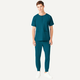 Men's Raglan Sleeve Three Pockets Scrub Top