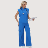 Women's Thin Waist Slim Fit Scrub Top